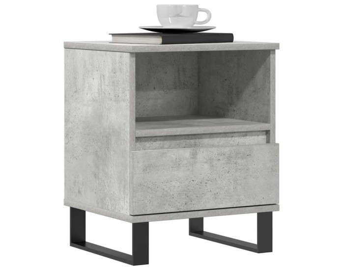 Sonata H Нощно шкафче бетонно сиво 40x35x50 см инженерно дърво