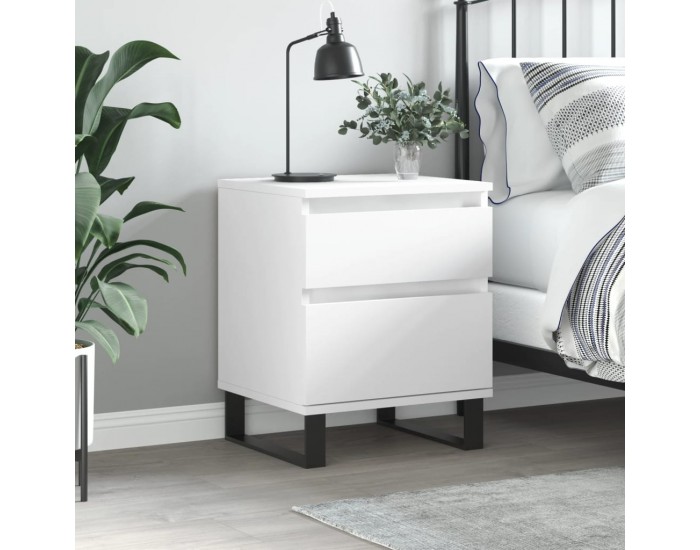 Sonata H Нощно шкафче, бяло, 40x35x50 см, инженерно дърво