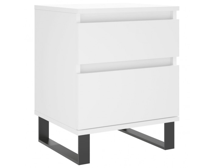 Sonata H Нощно шкафче, бяло, 40x35x50 см, инженерно дърво