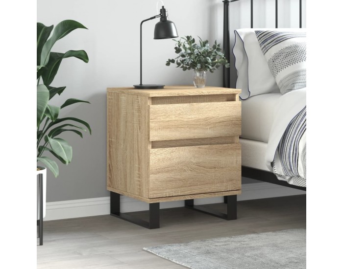 Sonata H Нощно шкафче, сонома дъб, 40x35x50 см, инженерно дърво