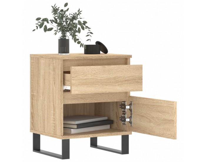 Sonata H Нощно шкафче, сонома дъб, 40x35x50 см, инженерно дърво