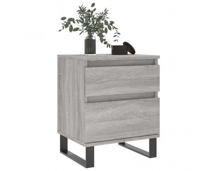 Sonata H Нощно шкафче сив сонома 40x35x50 см инженерно дърво