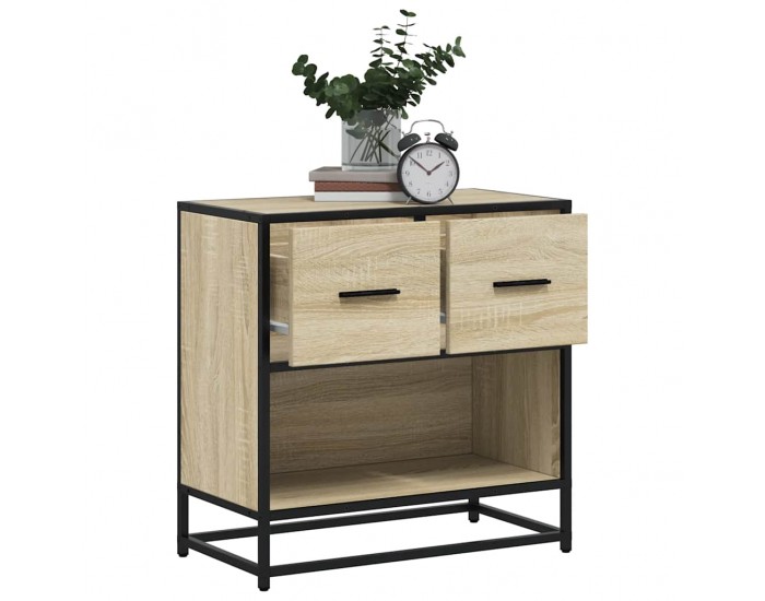 Sonata H Нощно шкафче Сонома дъб 60x31x60cm Изработена дървесина и метал