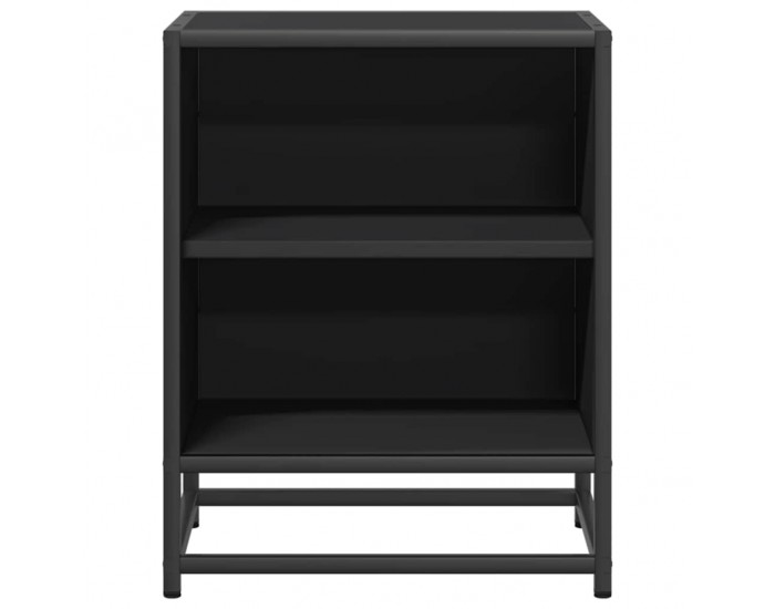 Sonata HL Нощно шкафче черно 40x31x50 cm Изработена дървесина и метал