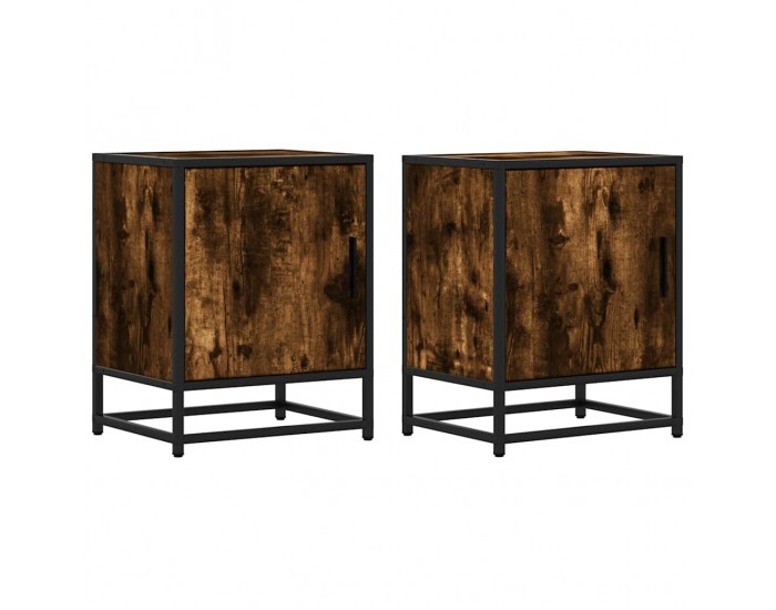 Sonata H Нощни шкафчета 2 бр. опушен дъб 40x31x50 cm