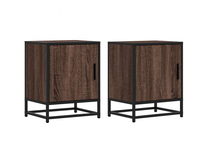 Sonata H Нощни шкафчета 2 бр. кафяв дъб 40x31x50 cm