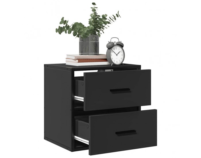 Sonata H Стенно нощно шкафче черно 40x31x39,5 cm