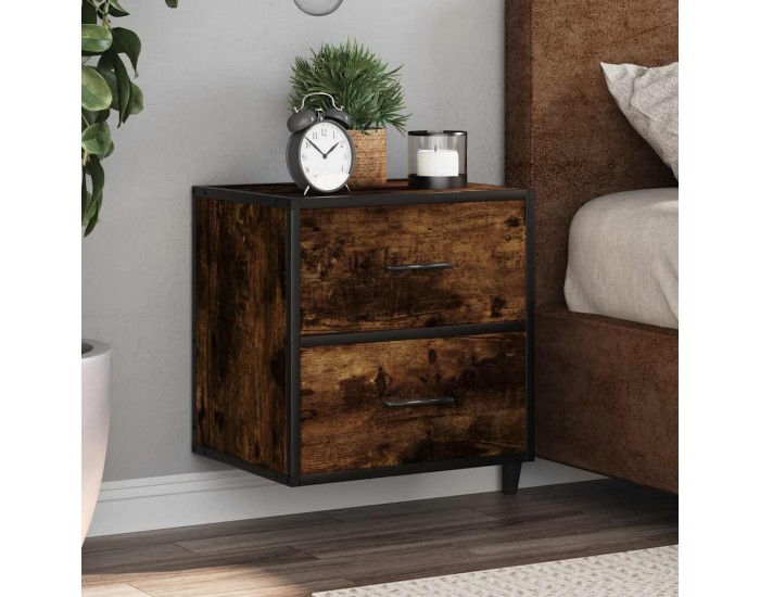 Sonata H Стенни нощни шкафчета 2 бр. опушен дъб 40x31x39,5 cm Sonata H Стенни нощни шкафчета 2 бр. опушен дъб 40x31x39,5 cm