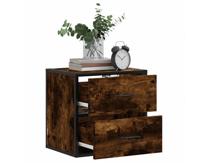 Sonata H Стенни нощни шкафчета 2 бр. опушен дъб 40x31x39,5 cm Sonata H Стенни нощни шкафчета 2 бр. опушен дъб 40x31x39,5 cm