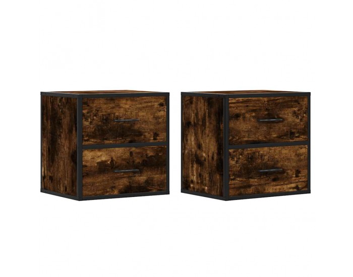 Sonata H Стенни нощни шкафчета 2 бр. опушен дъб 40x31x39,5 cm Sonata H Стенни нощни шкафчета 2 бр. опушен дъб 40x31x39,5 cm