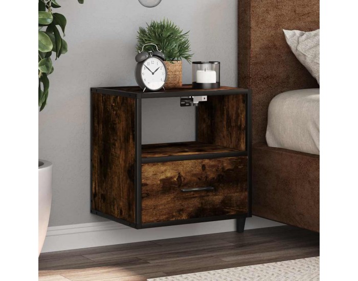 Sonata H Стенно нощно шкафче опушен дъб 40x31x39,5 cm