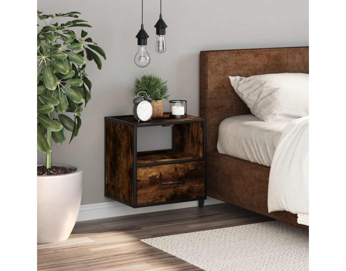 Sonata H Стенно нощно шкафче опушен дъб 40x31x39,5 cm