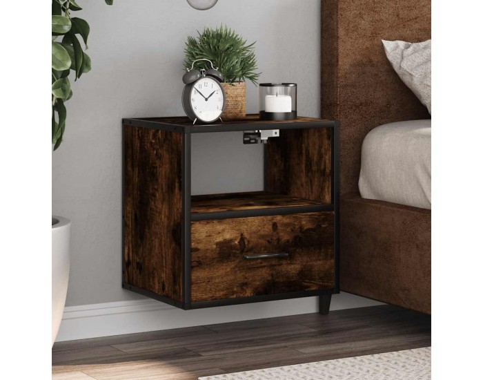 Sonata H Стенни нощни шкафчета 2 бр. опушен дъб 40x31x39,5 cm Sonata H Стенни нощни шкафчета 2 бр. опушен дъб 40x31x39,5 cm