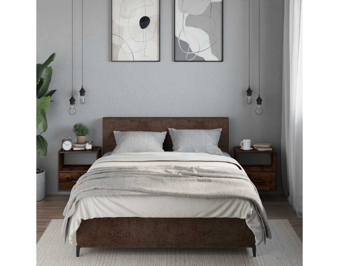 Sonata H Стенни нощни шкафчета 2 бр. опушен дъб 40x31x39,5 cm Sonata H Стенни нощни шкафчета 2 бр. опушен дъб 40x31x39,5 cm