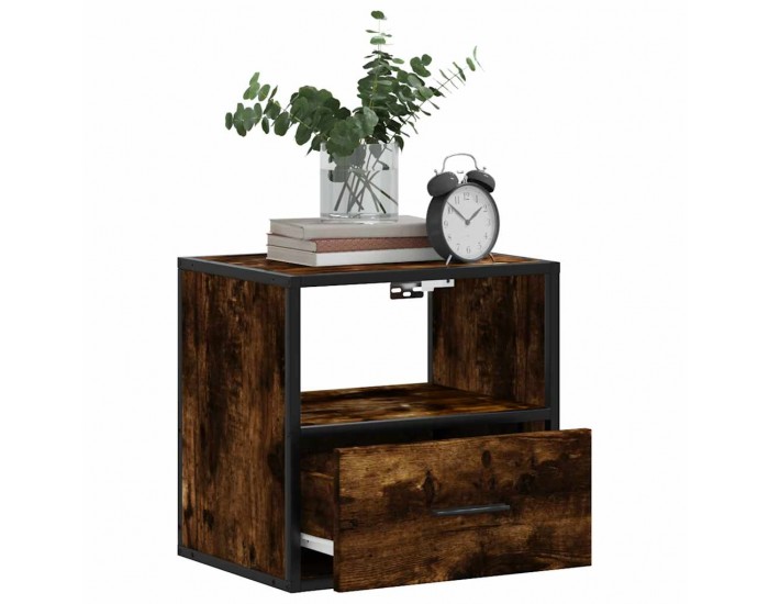 Sonata H Стенни нощни шкафчета 2 бр. опушен дъб 40x31x39,5 cm Sonata H Стенни нощни шкафчета 2 бр. опушен дъб 40x31x39,5 cm