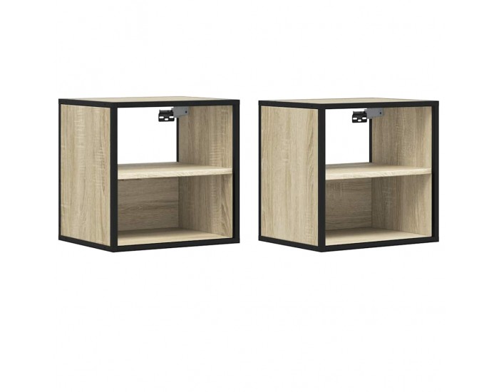 Sonata H Стенни нощни шкафчета 2 бр. дъб сонома 40x31x39,5 cm