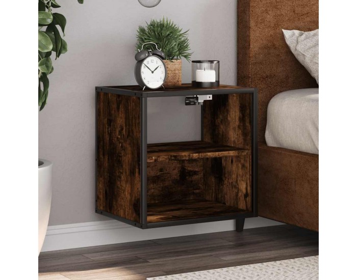 Sonata H Стенни нощни шкафчета 2 бр. опушен дъб 40x31x39,5 cm