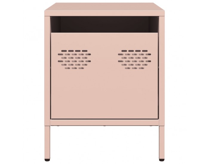 Sonata H Нощни шкафчета, 2 бр, розови, 35x39x43,5 см, стомана