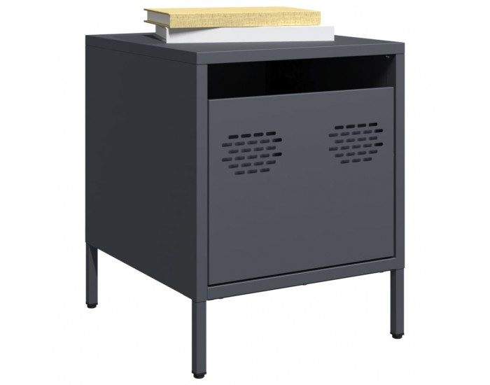 Sonata H Нощно шкафче, антрацит, 35x39x43,5 см, стомана