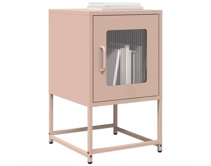 Sonata H Нощен шкаф Pink 36x39x60,5 cm Студено валцувана стомана