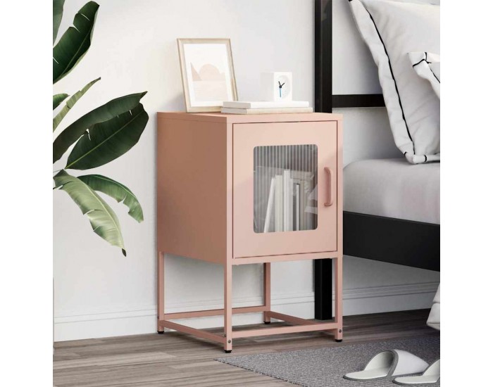 Sonata H Нощен шкаф Pink 36x39x60,5 cm Студено валцувана стомана