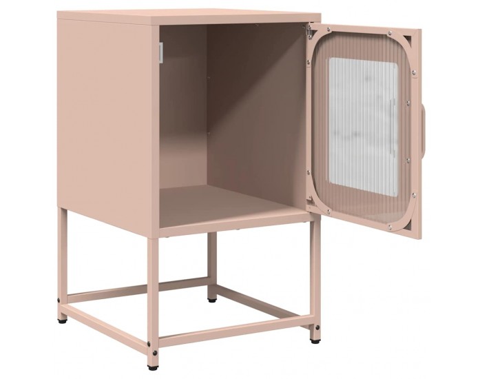 Sonata H Нощен шкаф Pink 36x39x60,5 cm Студено валцувана стомана