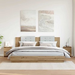 Sonata H Нощни шкафчета, 2 бр, дъб артизан, 30x30x40 см, инженерно дърво - Спалня