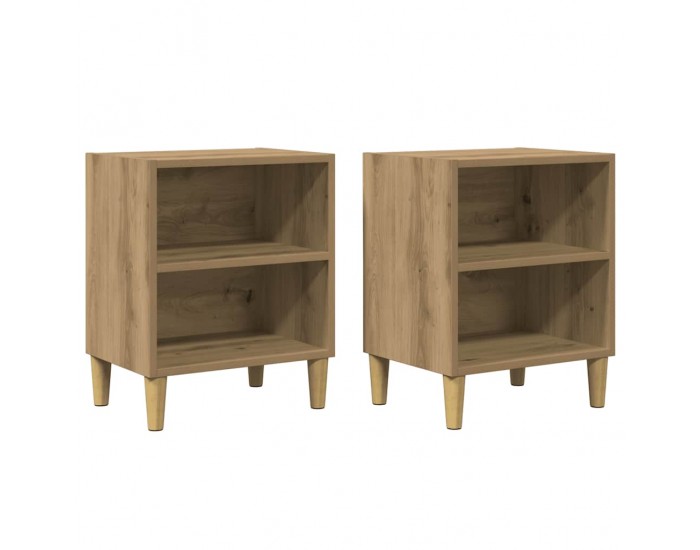 Sonata H Нощни шкафчета, 2 бр, дъб артизан, 40x30x50 см, инженерно дърво