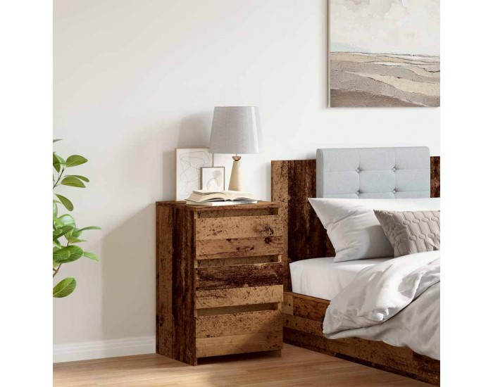 Sonata H Нощно шкафче от старо дърво 40x35x62,5 cm Инженерна дървесина