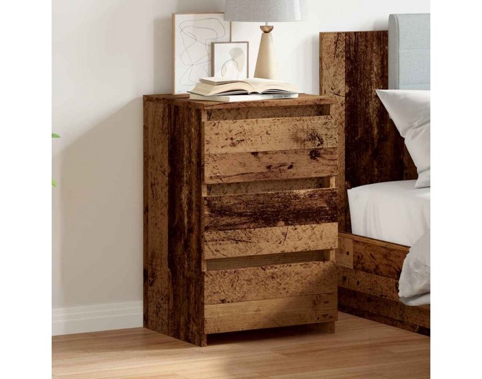 Sonata H Нощно шкафче от старо дърво 40x35x62,5 cm Инженерна дървесина