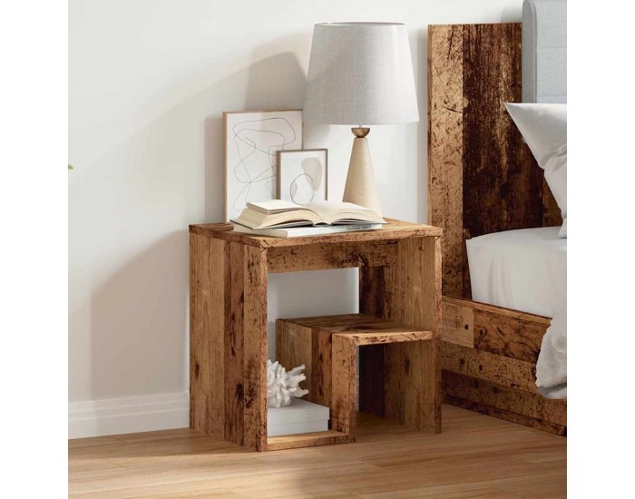 Sonata H Нощно шкафче, старо дърво, 40x30x40 см, инженерно дърво