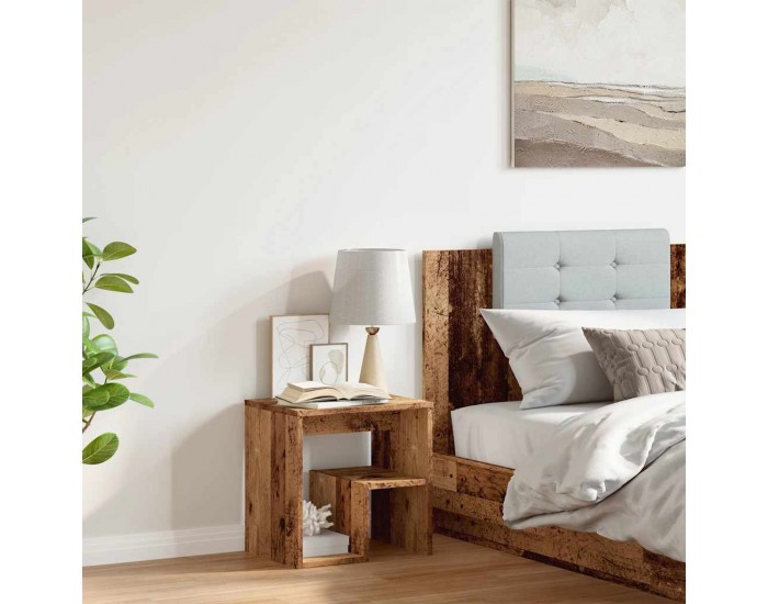 Sonata H Нощно шкафче, старо дърво, 40x30x40 см, инженерно дърво