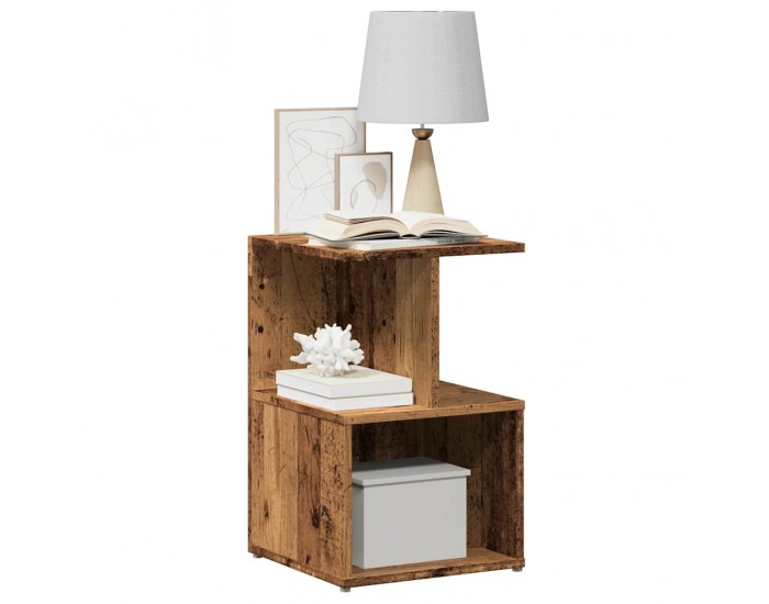 Sonata H Нощно шкафче от старо дърво 35x35x55 cm Инженерна дървесина