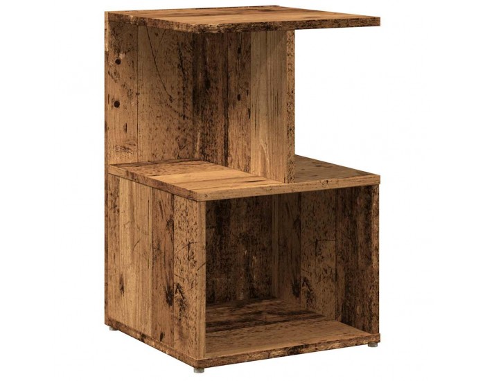 Sonata H Нощно шкафче от старо дърво 35x35x55 cm Инженерна дървесина