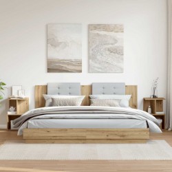 Sonata H Нощни шкафчета 2 бр дъб артизан 35x35x55 см инженерно дърво - Нощни шкафчета