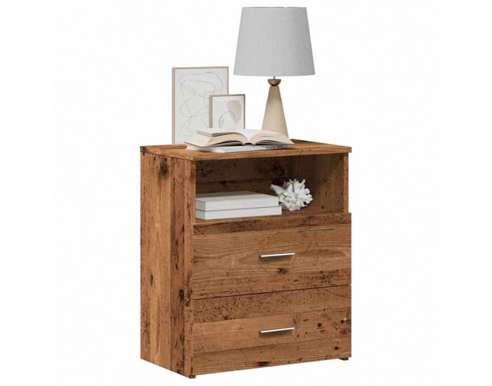 Sonata H Нощно шкафче, старо дърво, 50x32x60 см, инженерно дърво