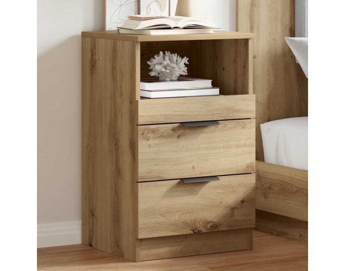 Sonata H Нощни шкафчета, 2 бр, дъб артизан, 40x36x65 см, инженерно дърво