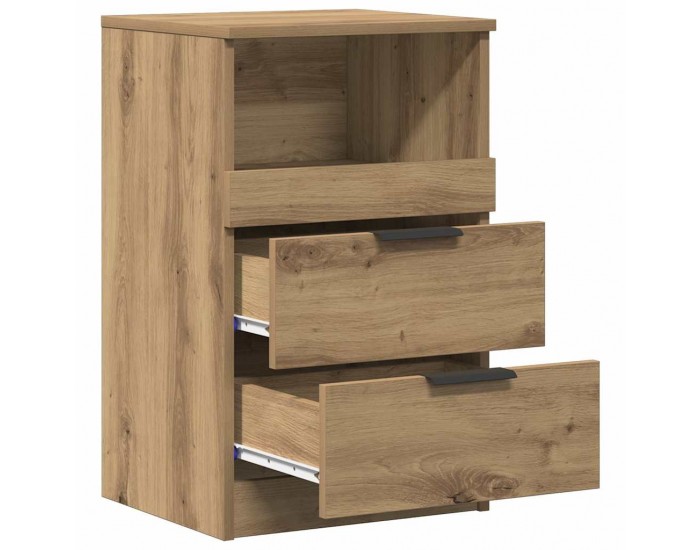 Sonata H Нощни шкафчета, 2 бр, дъб артизан, 40x36x65 см, инженерно дърво