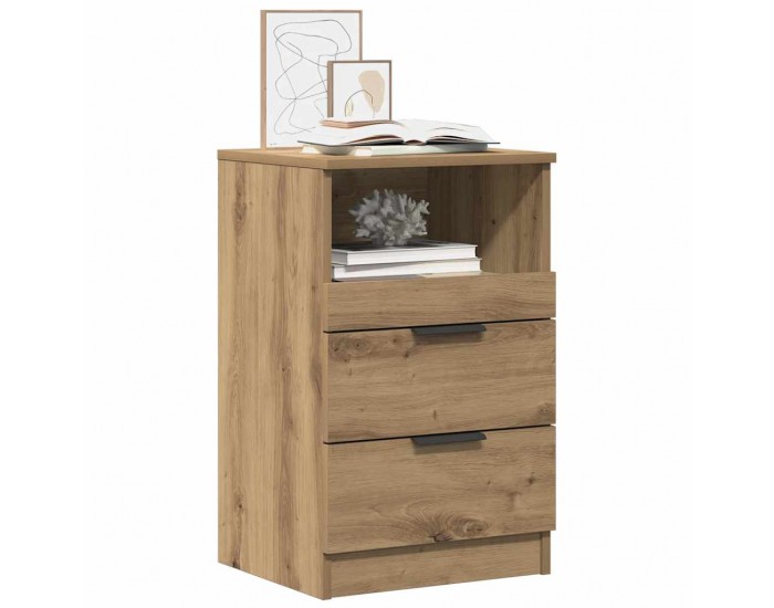 Sonata H Нощни шкафчета, 2 бр, дъб артизан, 40x36x65 см, инженерно дърво