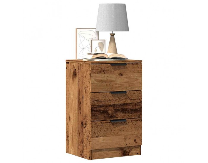 Sonata H Нощно шкафче, старо дърво, 40x36x65 см, инженерно дърво