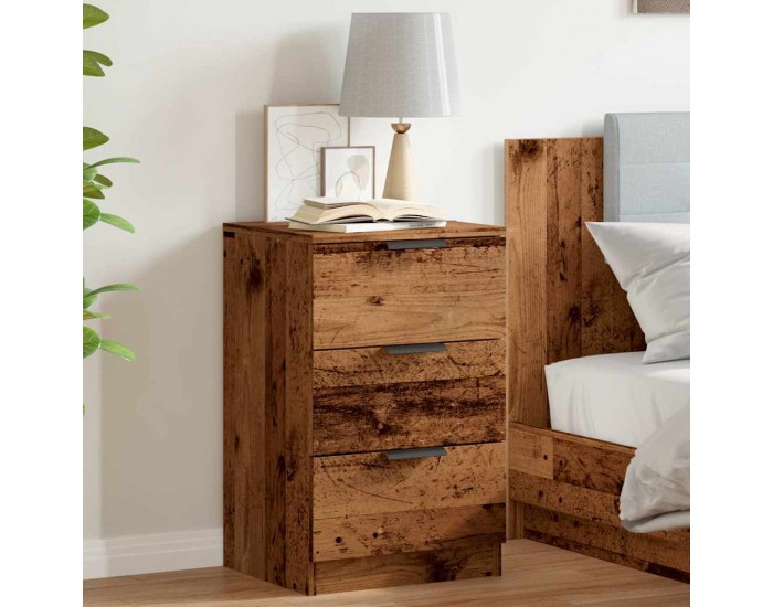 Sonata H Нощно шкафче, старо дърво, 40x36x65 см, инженерно дърво