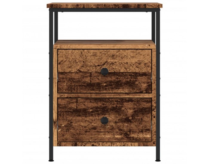 Sonata H Нощно шкафче Старо дърво 44x45x60 cm Инженерна дървесина