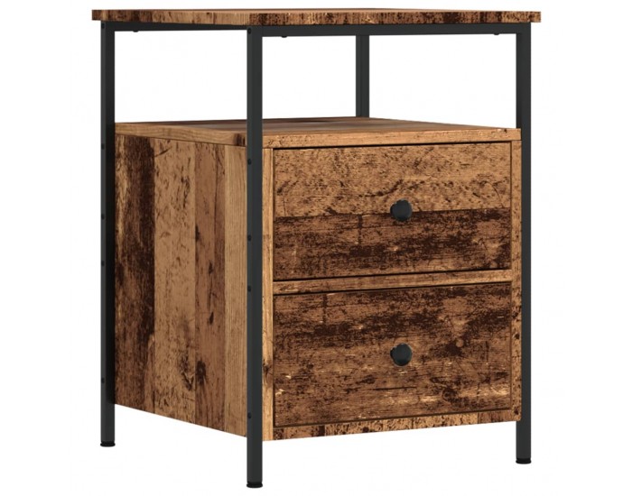 Sonata H Нощно шкафче Старо дърво 44x45x60 cm Инженерна дървесина