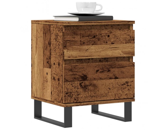 Sonata H Нощни шкафчета 2 бр старо дърво 40x35x50 см инженерно дърво