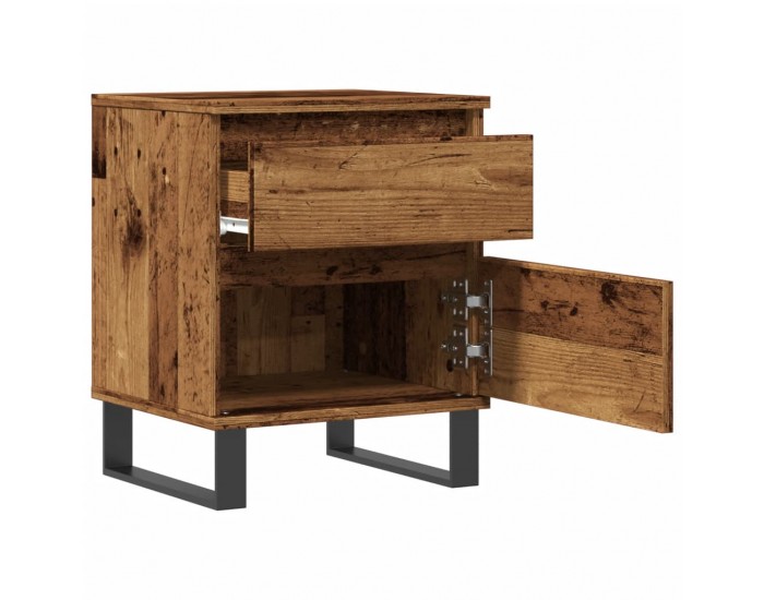 Sonata H Нощни шкафчета 2 бр старо дърво 40x35x50 см инженерно дърво