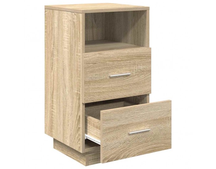 Sonata H Нощно шкафче с 2 чекмеджета, дъб сонома, 36x36x68 см