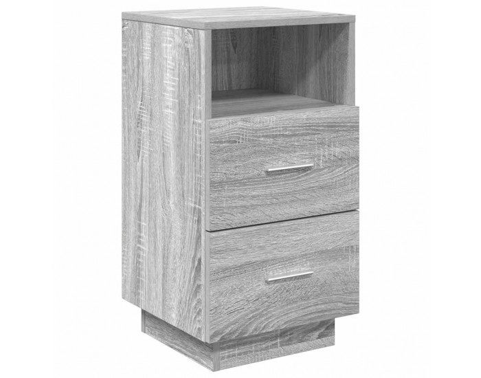 Sonata H Нощно шкафче с 2 чекмеджета, сив сонома, 36x36x68 см