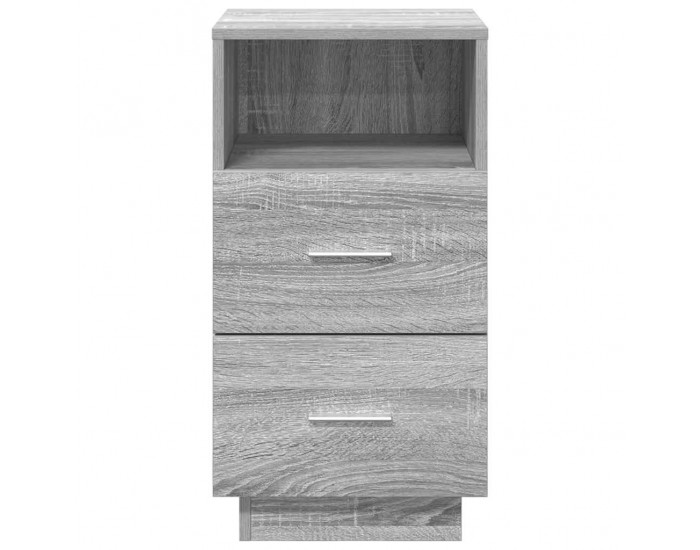 Sonata H Нощни шкафчета, 2 бр, с 2 чекмеджета, сив сонома, 36x36x68 см