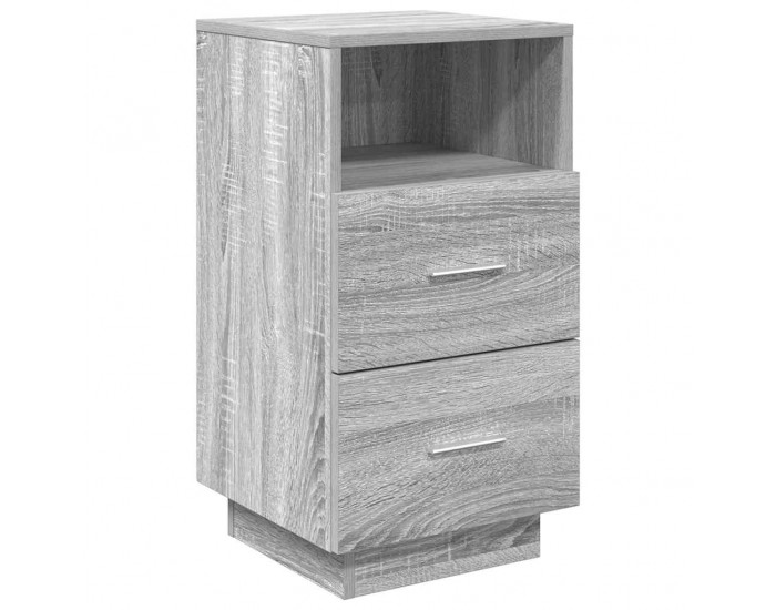 Sonata H Нощни шкафчета, 2 бр, с 2 чекмеджета, сив сонома, 36x36x68 см
