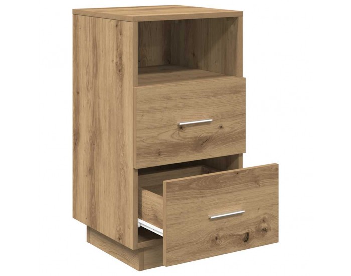 Sonata H Нощно шкафче с 2 чекмеджета, дъб артизан, 36x36x68 см